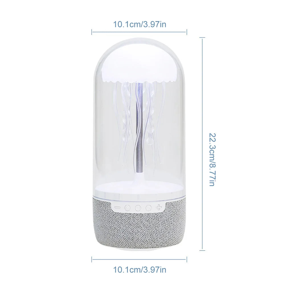 Jellyfish Lamp Speaker with LED Ocean Light Effect