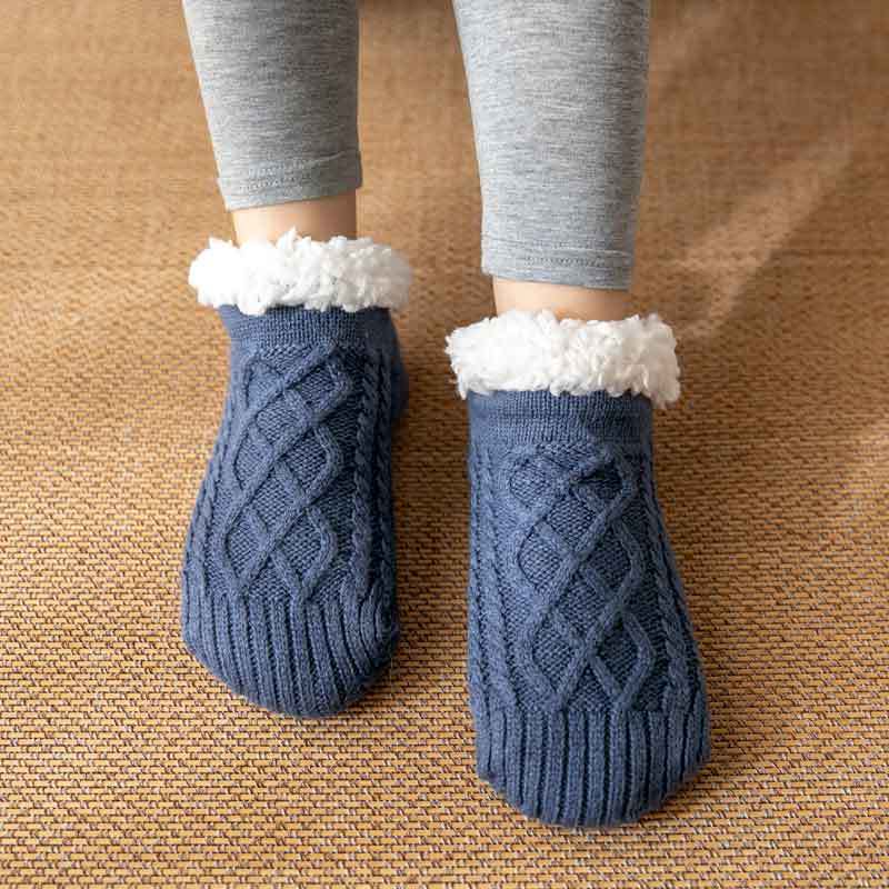 Winter Wool Socks Slippers for Warm Cozy Feet