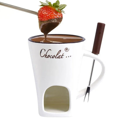 Fondue Mug for Chocolate & Cheese Melting