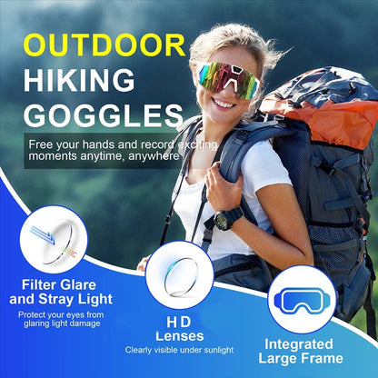 Bicycle Sports POV Camera Glasses with HD Recording