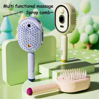 Electric Hair Massage Comb with Spray Care Function