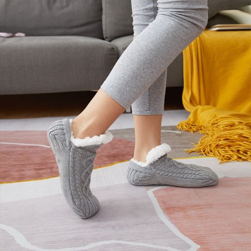 Winter Wool Socks Slippers for Warm Cozy Feet