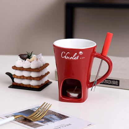 Fondue Mug for Chocolate & Cheese Melting