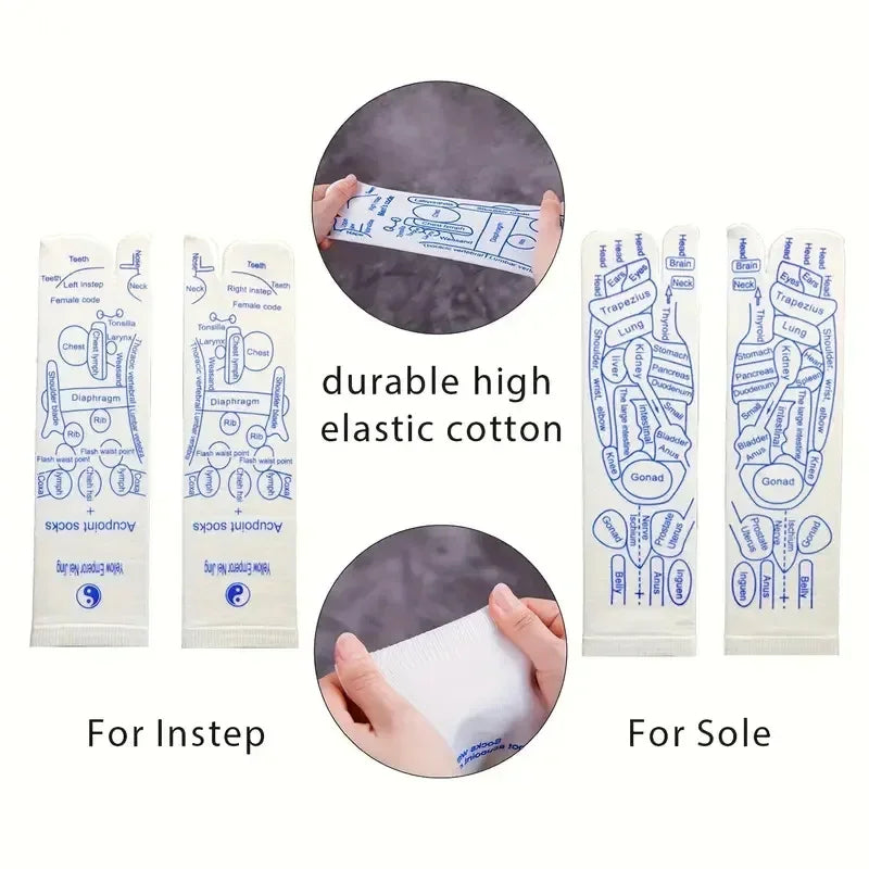 Reflexology Socks for Foot Massage & Acupressure