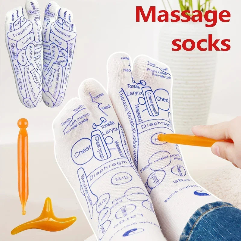 Reflexology Socks for Foot Massage & Acupressure