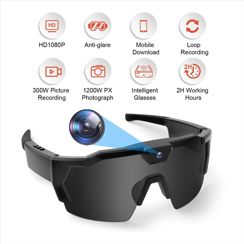 Bicycle Sports POV Camera Glasses with HD Recording