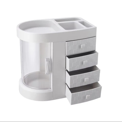 Rotating Makeup Organizer With Drawers for Cosmetics
