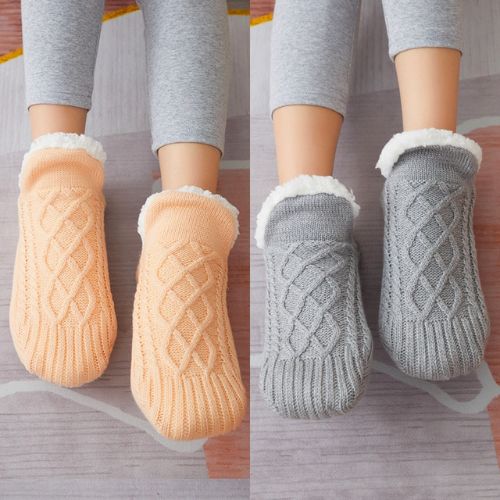 Winter Wool Socks Slippers for Warm Cozy Feet