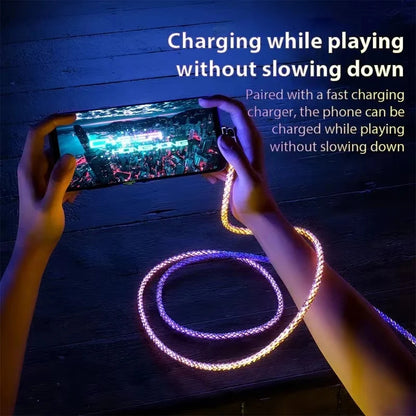 120W RGB Fast Charging Cable USB-C Power Cord