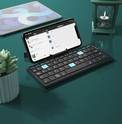 Mini Foldable Bluetooth Keyboard Portable Wireless