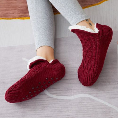 Winter Wool Socks Slippers for Warm Cozy Feet