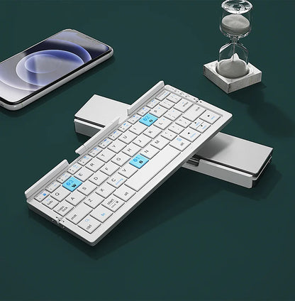 Mini Foldable Bluetooth Keyboard Portable Wireless