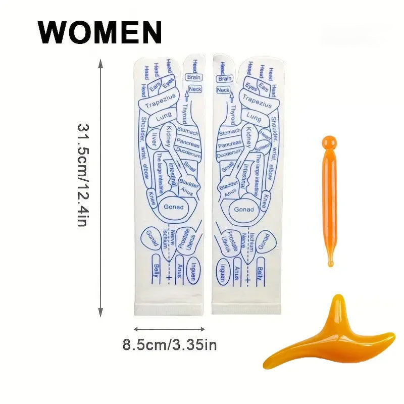 Reflexology Socks for Foot Massage & Acupressure