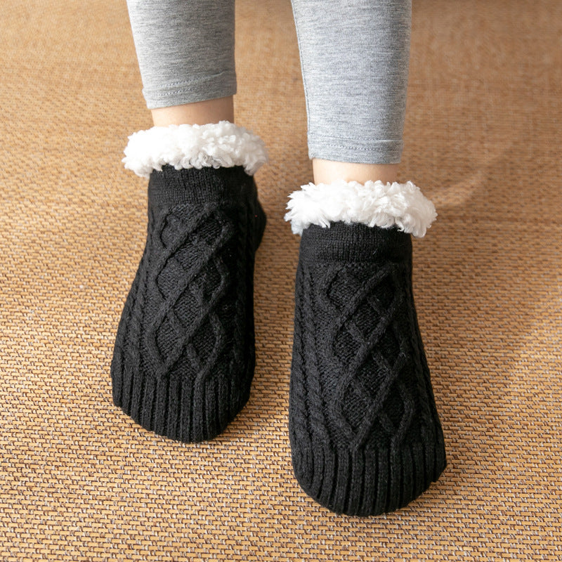 Winter Wool Socks Slippers for Warm Cozy Feet