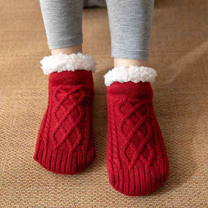 Winter Wool Socks Slippers for Warm Cozy Feet